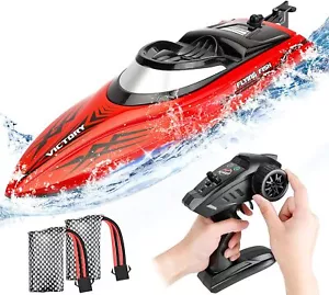 Remote Control Racing Boat 2.4Ghz 20+ MPH High Speed Watercraft for Adult Kids - Picture 1 of 7