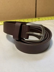 THE BELTED COW Brown Size 42 FULL GRAIN LEATHER BELT - Picture 1 of 10