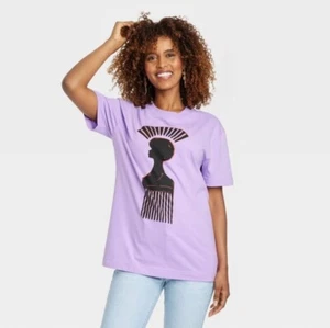 Camiseta Black History Month Mujer XXL Gráfico Manga Corta Suave Púrpura  - Imagen 1 de 12
