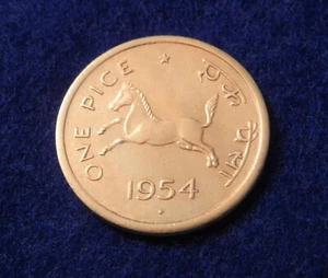 1954 C India Pice - Fantastic Coin - See Pictures - Picture 1 of 2