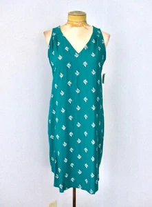 Neu mit Etikett Old Navy türkis grün blau Ditsy Blumen Tank Kleid Ausschnitt Strand Coverup M - Bild 1 von 7