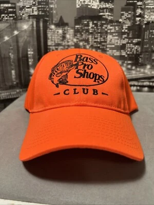Gorra de béisbol Bass Pro Shops Club naranja fluorescente seguridad caza nueva Foto 1 de 4