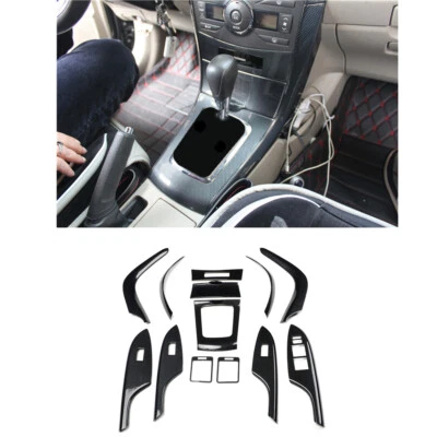 Cubierta de decoración interior de auto de fibra de carbono ABS para Toyota Corolla 2007-2013 Foto 1 de 4