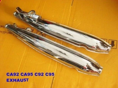 Fit HONDA CA92 CA95 C92 C95 EXHAUST MUFFLER PIPE 2PCS. "BEST QUALITY" [mi] Foto 1 de 4