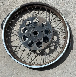 1975 HARLEY-DAVIDSON SX125 2 STROKE 125CC REAR WHEEL RIM - Picture 1 of 11