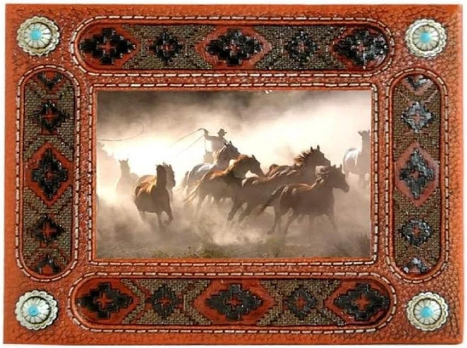 Montana West Brown Texture Resin Photo Frame RSP-1615 6" x 4" - Image 1 of 1