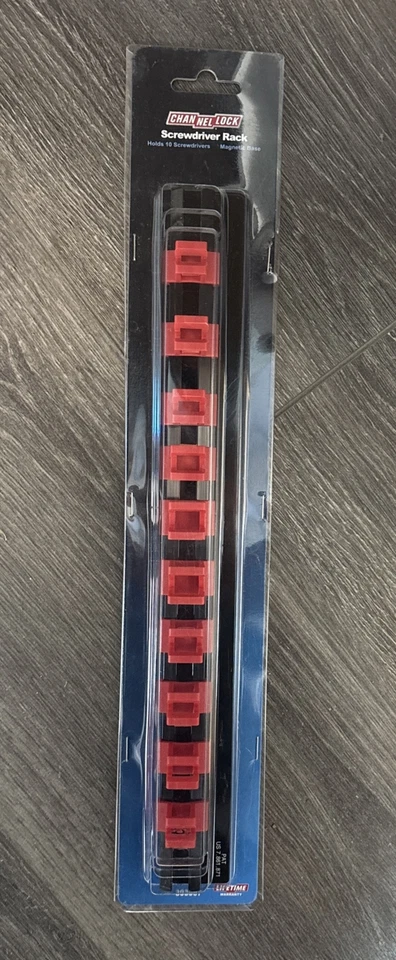 Channel Lock Magnetic Screwdriver Rack Holds 10 Screwdrivers 009326332956 - Image 1 of 4
