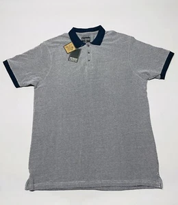 Neu mit Etikett PX Cole Piqué strukturiertes Polo Herren XXL marineblau weiß Freizeit adrett Golf - Bild 1 von 11