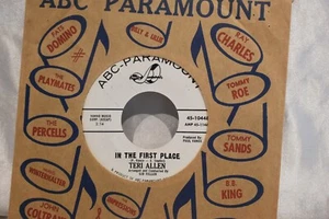 PROMO Teri Allen In The First Place / This Little Girl Stayed Home 45 NM - Picture 1 of 2
