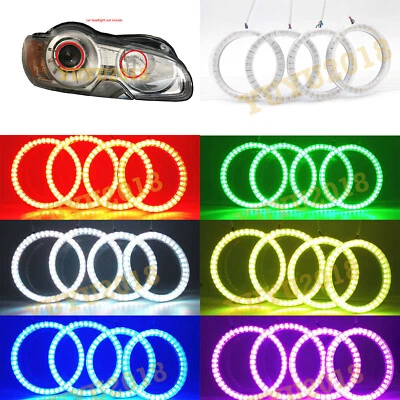 RGB halo ring for Jaguar XF 09-11 Headlight angel eye halo ring DRL bluetooth - Изображение 1 из 4