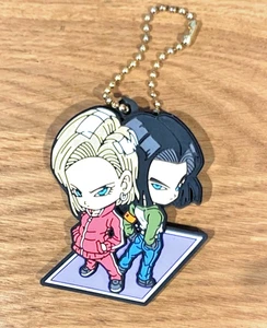 Dragon Ball Android 17 & 18 Kautschukband Schlüsselanhänger Anhänger - Bild 1 von 2