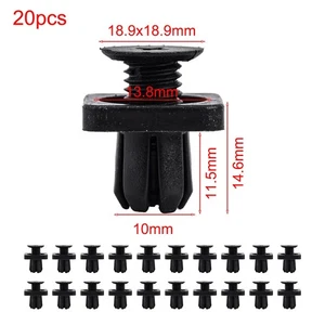 Car Mudguard Clips Direct Replacement Front Placement Plastic Material - Picture 1 of 12