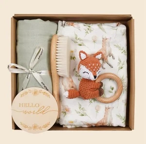 Baby Shower Gift Box, Newborn Baby Gift Hamper, Baby Boy Girl Gift Set, Unisex - Picture 1 of 1