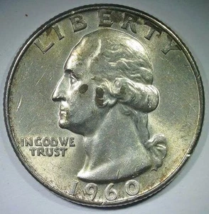 Cuarto Washington 1960-D, plata circulada (A304) - Imagen 1 de 3