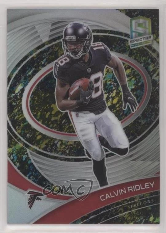 2021 Panini Spectra Neon Splatter Prizm /8 Calvin Ridley #5 - Image 1 of 2