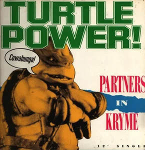 Partners In Kryme Turtle Power! Vinyl Single 12inch NEAR MINT SBK Records - Picture 1 of 1