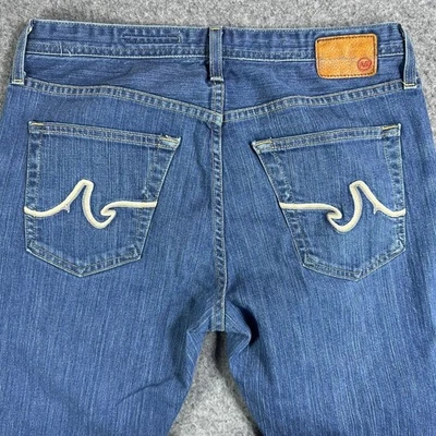 Jeans masculino Adriano Goldschmied The Protege perna reta jeans azul tamanho 32 - Imagem 1 de 4