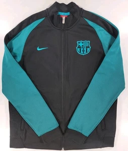 FC Barcelona BARCA Nike Trainingsjacke durchgehender Reißverschluss Fußball Futbol türkis Herren Large FCB - Bild 1 von 13