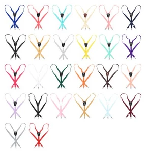 Boy's SUSPENDERS Y Shape Back Elastic with Clips Children's Kid's Suspender - Picture 1 of 53