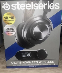 SteelSeries Arctis Nova Pro Wireless Gaming Headset - Black - Picture 1 of 3