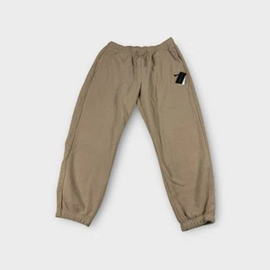 Nike Sportswear Essentials Hemp Straight Leg Plush Track Pants Womens Large New - Picture 1 of 12