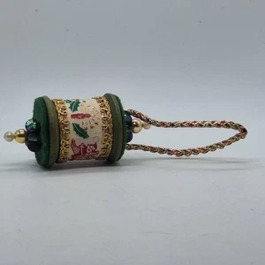 Adornos de carrete de hilo de coser artesanales de colección - Imagen 1 de 6