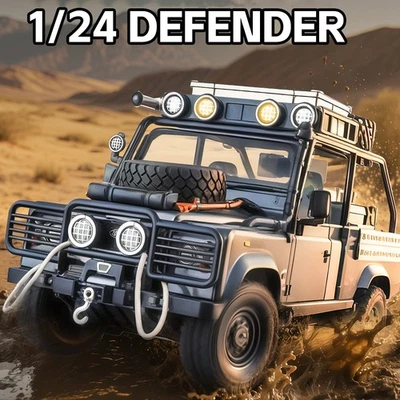 1:24 Diecast Vehicle for Land Rover Defender 110 Model Pick-up Truck Toy Gifts - Image 1 of 4