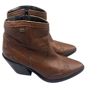 Musse & Cloud Boots Womens Sz 10 Brinda Western Cowboy Brown Leather Festival - Picture 1 of 7