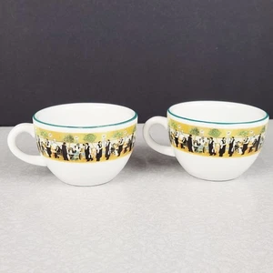 Guy Buffet Graham Marquis Design Line Espresso Cup Ceramic Set 2 Waiter Bistro - Picture 1 of 8