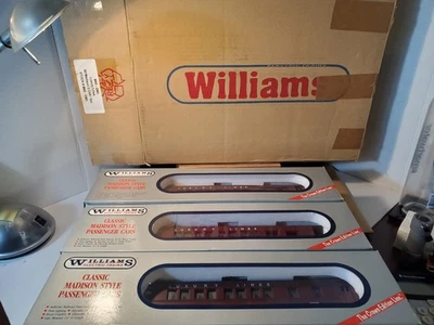 Williams M60-GM3 Luxury Lines 60' Madison Passenger 3 Car Set Crown Edition NIB - Image 1 of 4