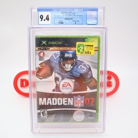 Xbox MADDEN NFL 07 2007 - Shaun Alexander Cover! CGC GRADED 9.4 A! NEW & Sealed!