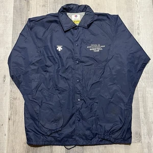 Vtg Team USA Basketball Olympics Descente Snap Front Nylon Track Japan Jacket XL - Picture 1 of 4