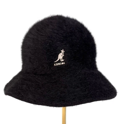 Sombrero Cubo Kangol Furgora De Colección Negro Adulto 25" Pequeño Piel Real Angora Hip Hop Foto 1 de 4