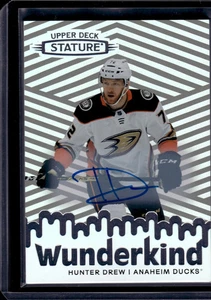2022 Upper Deck Stature Wunderkind Hunter Drew #W-28 - Imagen 1 de 2