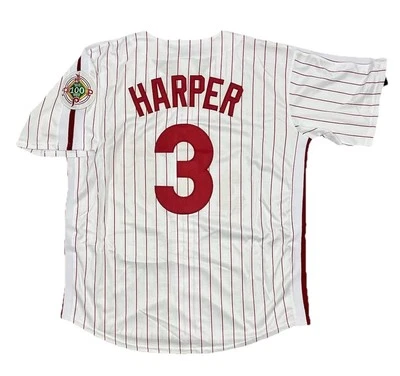 Bryce Harper 1984 Philadelphia Phillies Cooperstown White Jersey Men’s Large - Image 1 of 3