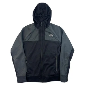 The North Face Full Zip Hoodie Black Grey Small - Picture 1 of 6