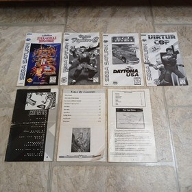 Sega Saturn Manual Lot of 6 Shanghai, Virtua Fighter 2, Virtua Cop, Etc. *READ*
