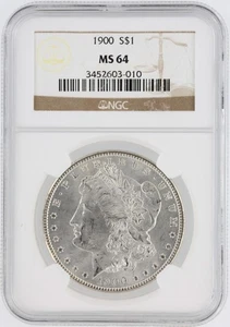1900 Morgan Silver Dollar NGC MS64 S$1 Philadelphia Minted No Reserve - Picture 1 of 4