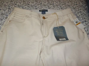 NUEVO Pantalones de mezclilla para mujer 16W DEMOCRACY Ab Solution tiro alto BOYFRIEND crema - Imagen 1 de 4