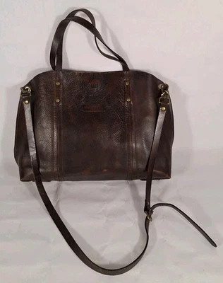 Old Trend Leather Shoulder Strap Tote Satchel Bag Purse Modern Western Vintage   - Image 1 of 4