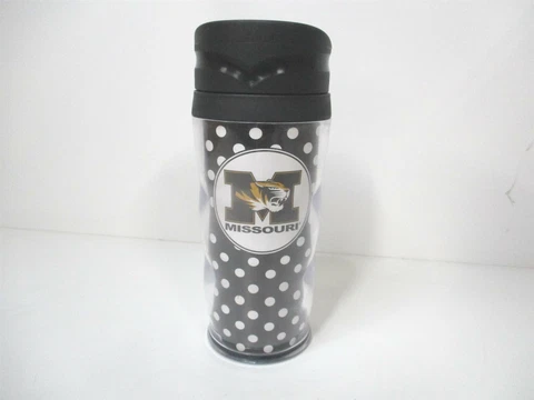 Whirley Drink Works 16oz. Missouri State Tigers Black/White Poka Dot Tumbler Cover