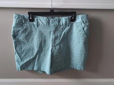 Pantalones cortos para mujer Le Tigre azul estampado azteca talla 16 Foto 1 de 3