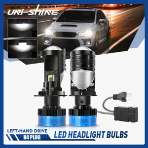 UNI-SHINE 2x LED Projector Headlights Kits H4 9003 Hi/Lo Beam Mini Bulbs 6500K - Picture 1 of 13