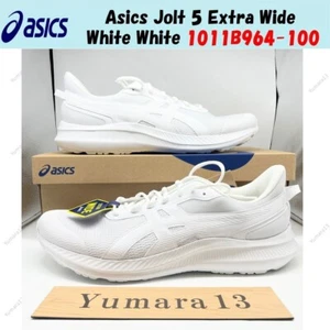 Asics Jolt 5 Extra Ancho Blanco Blanco 1011B964-100 Hombres Talla - Imagen 1 de 15