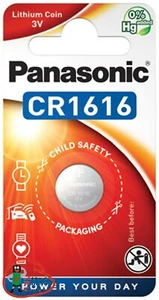 10 x Panasonic CR 1616 Lithium Batterie Knopfzelle 3 Volt 55mAh - Bild 1 von 1