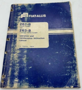Fiat -Allis 262-B Tractor Scraper 263-B Elevating Tractor Parts Manual SKU Z - Picture 1 of 1
