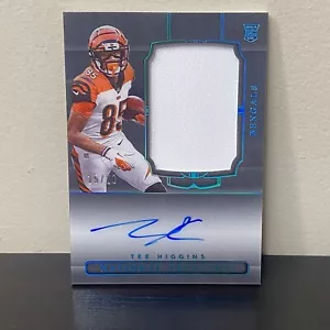 2020 Panini National Treasures TEE HIGGINS Midnight RC True RPA #15/20 Bengals - Picture 1 of 4