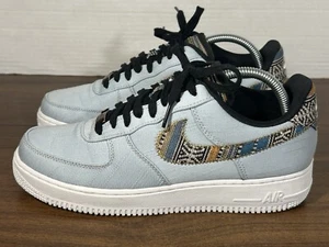 Side 8 Nike Air Force 1 Low '07 LV8 Afro Punk Shoe Light Armory Blue 718152-407 - Picture 1 of 9
