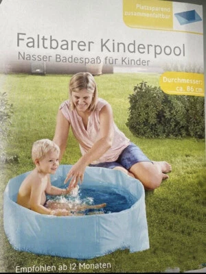 Faltbarer KINDERPOOL von crane Ø 86 cm ab 12 Monate KINDER POOL faltbar BADESPAß