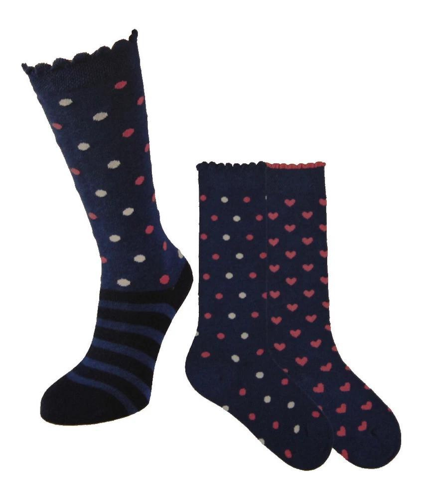 RS RIESE STRUMPFMODEN RS Mädchen Kniestrumpf Strumpf Pünktchen 3er Pack Kniestrümpfe blau